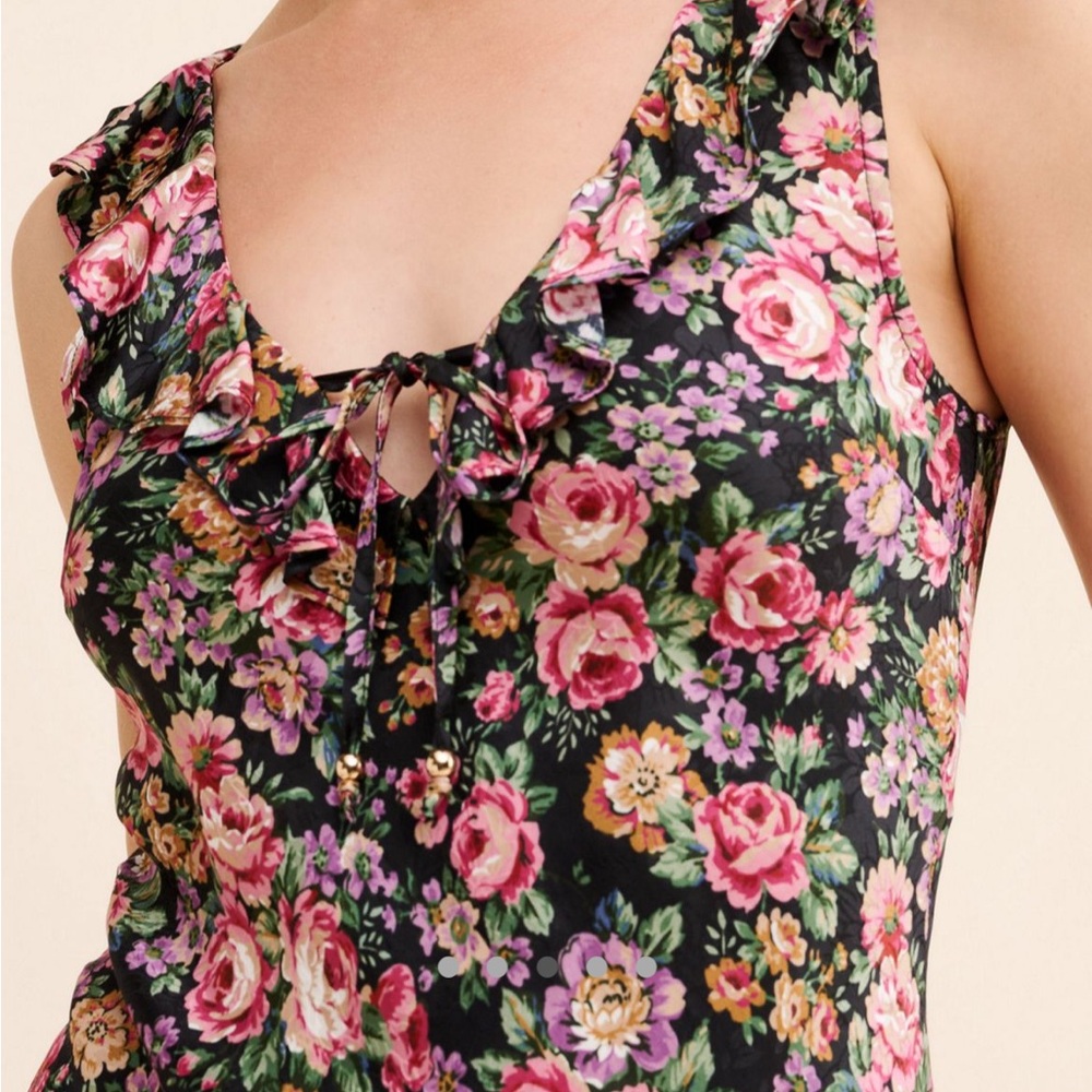 Auguste The Label Pink and Orange Ruffled Tiered Maxi Dress - Picture 3 of 5